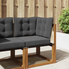 vidaXL Μαξιλάρι Καναπέ Εξωτερικού Χώρου 3 pcs Ανθρακί Πολυεστέρας