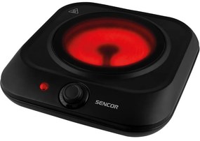 Φορητή Κεραμική Εστία Μονή 1200W 19cm Sencor SCP 1763BK Μαύρη