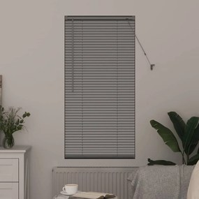 vidaXL Ρολό Παραθύρου με κουρτίνες Ασημί 80 x 130 εκ Αλουμίνιο
