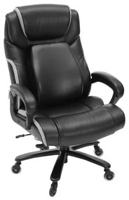 VEVOR Heavy Duty Executive Office Chair with Cutting-edge Adjustable Lumbar Support for Long Hours, Big and Tall 400lbs Office Chair, Wide Thick Padded Strong Metal Base Quiet Wheels