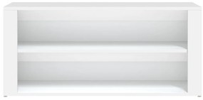 vidaXL Παπουτσοθήκη Λευκή 100 x 35 x 45 εκ. από Επεξεργασμένο Ξύλο