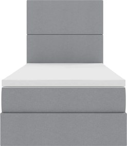 vidaXL Κρεβάτι με αποθηκευτικό χώρο και στρώμα 90 x 190 cm Πολυεστέρας