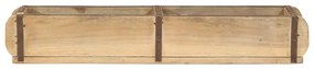 vidaXL Δίσκος με αποθήκευση 4 pcs Καφέ 60.5 x 15 x 9 εκ