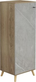 ΠΑΠΟΥΤΣΟΘΗΚΗ-ΝΤΟΥΛΑΠΙ ALVARO HM8954.11 ΜΕΛΑΜΙΝΗ SONAMA-STONE TEXTURE 50Χ38Χ135Yεκ.