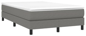 ΚΡΕΒΑΤΙ BOXSPRING ΜΕ ΣΤΡΩΜΑ ΣΚΟΥΡΟ ΓΚΡΙ 120X200 ΕΚ. ΥΦΑΣΜΑΤΙΝΟ 3144062