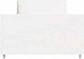 vidaXL Σκελετός Κρεβ. Χωρίς Στρώμα Λευκό 75x190 εκ Μασίφ Πεύκο