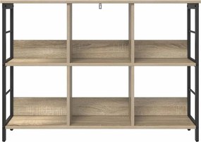 vidaXL Ράφι Βιβλίων Δρύς Sonoma 102 x 32 x 72,5 εκ. Επεξεργασμένο ξύλο