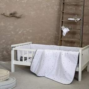 Σεντόνια Βρεφικά Nene Σετ 2τμχ Gray Nima Λίκνου 70x110cm 100% Cotton