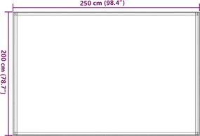 vidaXL Χαλί Σκηνής Καφέ 200 x 400 εκ.