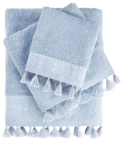 Πετσέτες Elaine (Σετ 3τμχ) Blue Nima Towels Set 70x140cm 100% Βαμβάκι