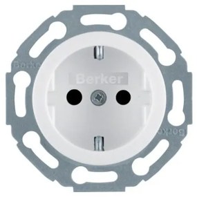 Πρίζα Σούκο Ασφαλείας Λευκό Berker 1930 4755 Hager-4755-Λευκό 4755