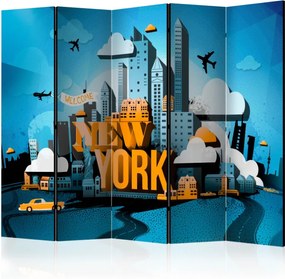 Διαχωριστικό με 5 τμήματα - New York - welcome II [Room Dividers]