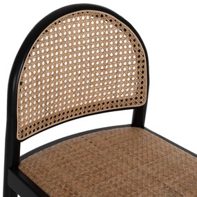 ΣΚΑΜΠΟ ΑΠΟ ΟΞΙΑ-RATTAN ΑΨΙΔΑ ΠΛΑΤΗ ΜΑΥΡΟ 43,5x50x98ΥεκHM9408.02