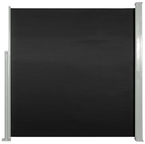 vidaXL Σκίαστρο Πλαϊνό Συρόμενο Μαύρο 140 x 300 εκ.