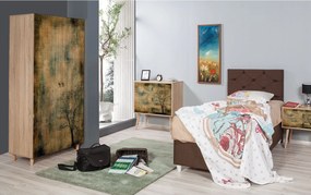 Διφυλλη Ντουλαπα Δρυς Sonoma STIL 52x90x192