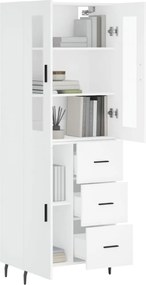 vidaXL Ντουλάπι Λευκό 69,5x34x180 εκ. από Επεξεργασμένο Ξύλο