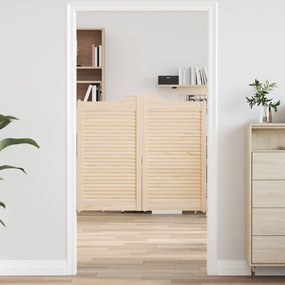 vidaXL Πόρτες Swing 2 pcs Φυσικό Μασίφ Ξύλο Πεύκου