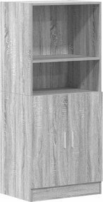vidaXL Ντουλάπι Κουζίνας Γκρι sonoma 57x41,5x131,5 εκ. Επεξεργ. Ξύλο