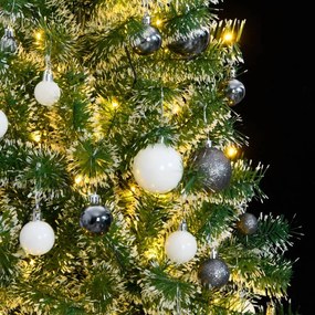 vidaXL Χριστουγεν. Δέντρο Τεχνητό με 300 LED/ Μπάλες/Χιόνι 180 εκ.