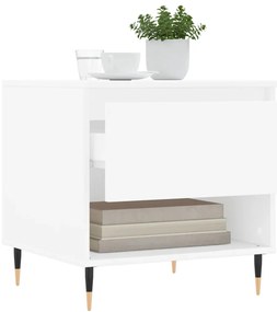 vidaXL Τραπεζάκια Σαλονιού 2 τεμ. Λευκά 50x46x50 εκ Επεξεργασμένο Ξύλο