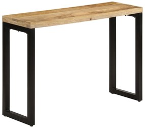 vidaXL Τραπέζι Κονσόλα 110x35x76 εκ. από Μασίφ Ακατέργαστο Ξύλο Μάνγκο