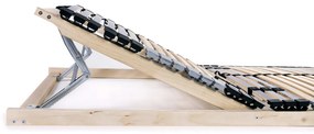 vidaXL Τελάρο Κρεβατιού με 42 Σανίδες &amp; 7 Ζώνες 80 x 200 εκ.