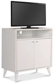 Έπιπλο TV - ντουλάπι - παπουτσοθήκη 6 ζεύγων London Megapap δίφυλλο σε λευκό 73x42x79εκ.