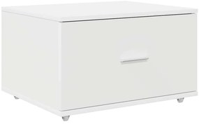 vidaXL Ντουλάπι με Συρτάρια Λευκό 55 x 45 x 33.5 εκ Επεξεργασμένο ξύλο