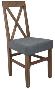 Καρέκλα Τραπεζαρίας ΤΧ Fylliana Grey Oak σκελετός με Σιέλ 43x44x98εκ. 2αδα 43x44x98 εκ.