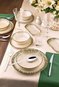 Dinner Set (27 Pieces) N25004 Green
Brown
White