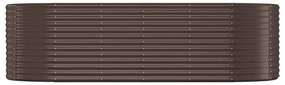 vidaXL Ζαρντινιέρα Καφέ 249x100x68εκ Γαλβανισμένος χάλυβας