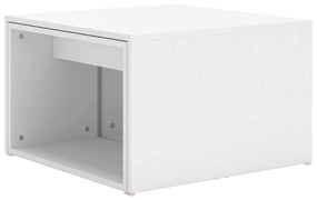 Τραπεζάκια Σαλονιού Ζιγκόν 3 τεμ. Λευκά 60x60x38 εκ Επεξ. Ξύλο - Λευκό