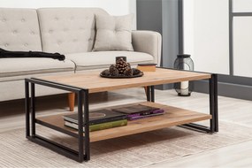 Τραπεζάκι Σαλονιού Atlantic Πεύκο / Μαύρο CRAFLA 110x70x40