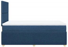 ΚΡΕΒΑΤΙ BOXSPRING ΜΕ ΣΤΡΩΜΑ ΜΠΛΕ 120X200 ΕΚ. ΥΦΑΣΜΑΤΙΝΟ 3294322