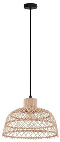 Φωτιστικό Οροφής Ø370 'Ausnby' 43285 Natural-Black Eglo Metal,Wood