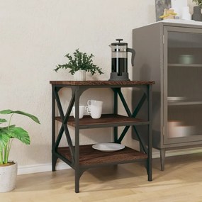vidaXL Βοηθητικό Τραπέζι Καφέ Δρυς 40x42x50 εκ. Επεξεργασμένο Ξύλο