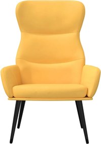 vidaXL Πολυθρόνα Relax Κίτρινο Μουσταρδί Υφασμάτινη