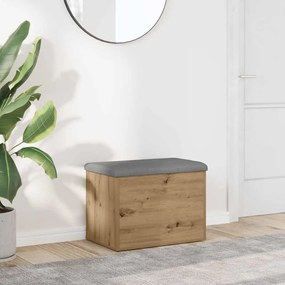 vidaXL Πάγκος αποθήκευσης  Artisan Oak 62x42x45 cm Κατασκευασμένο ξύλο