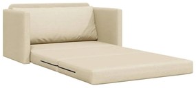 vidaXL Κρεβάτι καναπές Κρεμ 124 x 71 x 78 εκ ύφασμα
