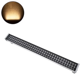 90217 GloboStar® GLOBOSTAR® WASHER-GAIA 90217 Μπάρα Φωτισμού Wall Washer LED 216W 19440lm 10° DC 24V Αδιάβροχο IP67 Θερμό Λευκό 2700K Dimmable - Ασημί - Μ100 x Π10.2 x Υ9.5cm - 3 Χρόνια Εγγύηση