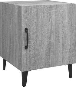 vidaXL Κομοδίνα 2 τεμ. Γκρι Sonoma από Επεξεργασμένο Ξύλο