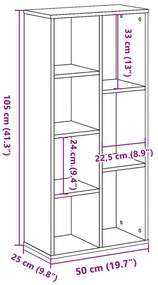 ΒΙΒΛΙΟΘΗΚΗ ΌΨΗ ΠΑΛΑΙΟΥ ΞΥΛΟΥ 50X25X105 ΕΚ. ΕΠΕΞΕΡΓΑΣΜΕΝΟ ΞΥΛΟ 852796