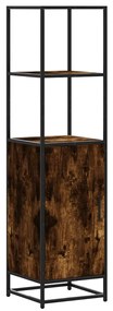vidaXL Highboard Καπνιστή δρυς Κατασκευασμένο ξύλο και μέταλλο