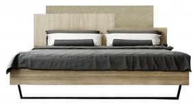 SB-00562 Κρεβάτι "ΜΟΡΦΕΑΣ" Διπλό σε χρώμα δρυς-εκρού σκούρο 160x200
   , 1 Τεμάχιο