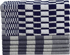 vidaXL Σετ Πετσετών 20 Τεμαχίων Μπλε και Λευκό Βαμβακερές