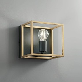 Φωτιστικό Τοίχου - Απλίκα I-Kimera-AP1 E27 22,5x20x20cm Black-Gold Luce Ambiente Design