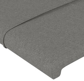 vidaXL Κεφαλάρια Σκ. Γκρι 160x5x78/88 εκ. Ύφασμα