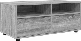 vidaXL Ντουλάπι TV 100 x 48 x 43 εκ. Γκρίζο Σονομα Επεξεργασμένο Ξύλο