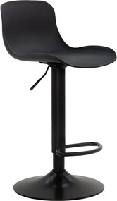 Σκαμπό μπαρ Walden pakoworld PP μαύρο