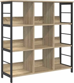 vidaXL Ράφι Βιβλίων 9 επιπέδων 102 x 32 x 104,5 εκ. Επεξεργασμένο Ξύλο